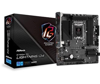 ASRock MB Sc LGA1700 Z790M PG LIGHTNING/D4, Intel Z790, 4xDDR4, 1xHDMI, mATX