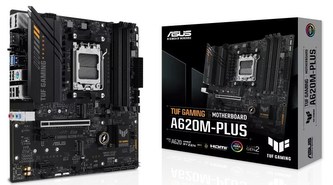 ASUS MB Sc AM5 TUF GAMING A620M-PLUS, AMD A620, 4xDDR5, 1xHDMI, 2xDP, mATX ASUS MB Sc AM5 TUF GAMING A620M-PLUS, AMD A620, 4xDDR5, 1xHDMI, 2xDP, mATX