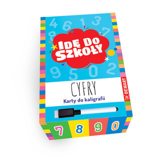 Idę do szkoły. Cyfry. Karty do kaligrafii z pisakiem suchościeralnym