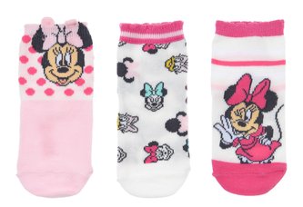 SADA 3 KS PONOŽKY MINNIE - velikost 0-6 m.