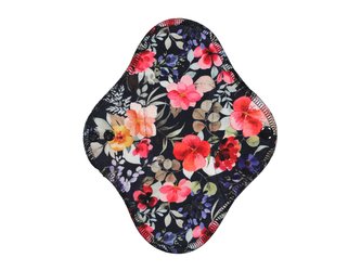 BIO Denní vložka (Bambusové froté s PUL) - Květy bobulí v noci (biobavlněný úplet s GOTS)