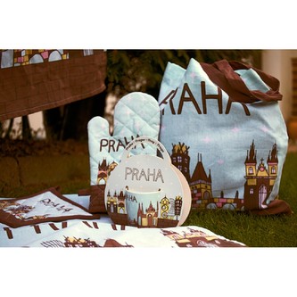 HOME ELEMENTS Kuchyňská zástěra 60*80 cm, Praha světlá