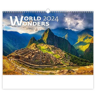 Kalendář nástěnný 2024 - World Wonders