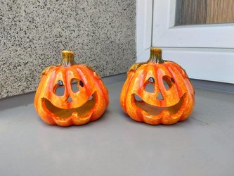 Dýně na svíčku malá glazovaná