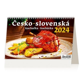 Kalendář stolní 2024 - Česko-slovenská kuchařka/kuchárka