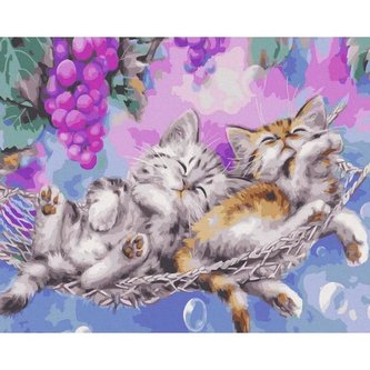 Malowanie po numerach - Odpoczynek w raju 40x50cm