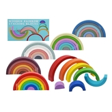 Drevená skladačka dúha