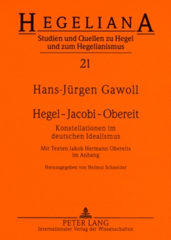 Hegel - Jacobi - Obereit