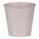 Obal kovový, šedá barva.