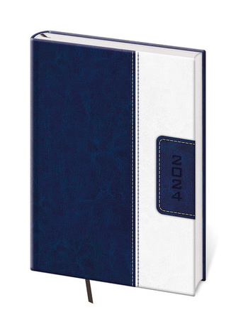 Diář 2024 týdenní A5 Classic - modro/bílá