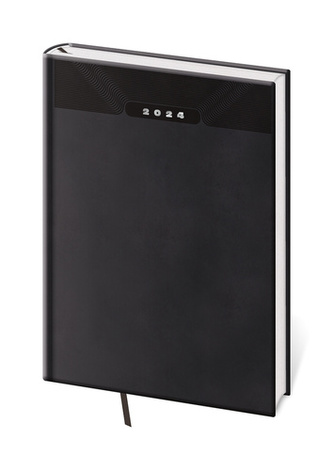 Diář 2024 denní A4 Print Classic - černá