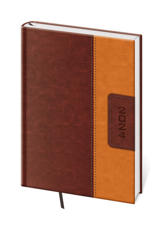 Denní diář A5 Classic hnědo/hnědý