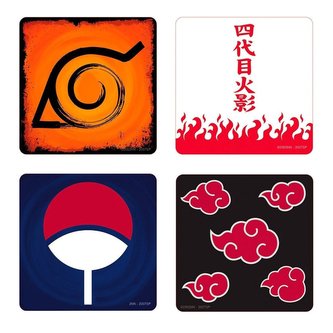 Podtácky Naruto Shippuden - Emblems (4 ks)