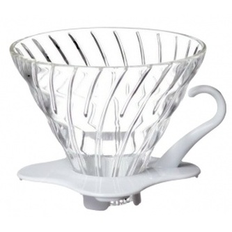 Dripper Hario V60 skleněný bílý (VDGR-01W)