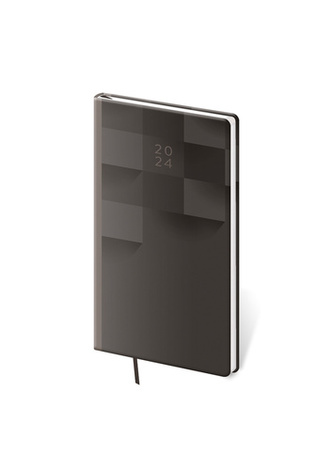 Kapesní diář Vario Grey design