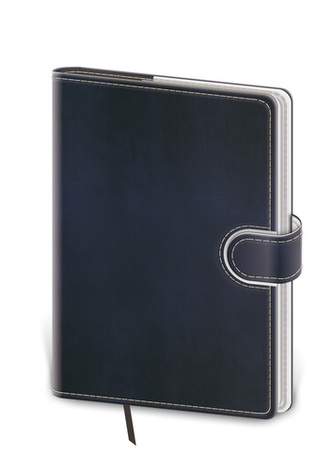Denní diář B6 Flip modro/bílý