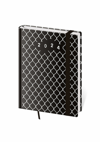 Diář 2024 týdenní B6 Vario - 30 WIRE s gumičkou