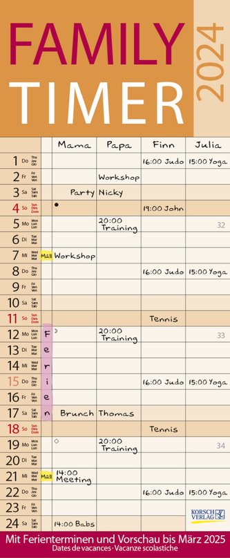 Family Timer Lifestyle 2024