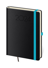 Diář 2024 týdenní A5 New Praga - černý