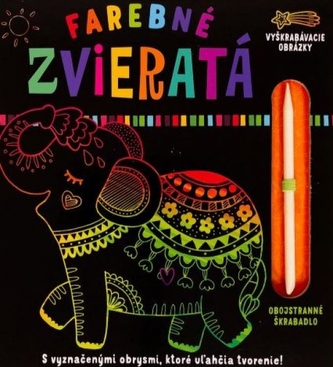 Farebné zvieratá Vyškrabovacie obrázky Farebné zvieratá Vyškrabovacie obrázky