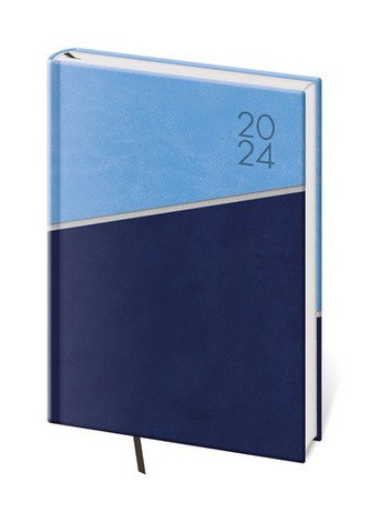 Denní diář A5 Line modrý