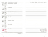 Diář 2024 Náhradní náplň diář A6 S - 436 týdenní