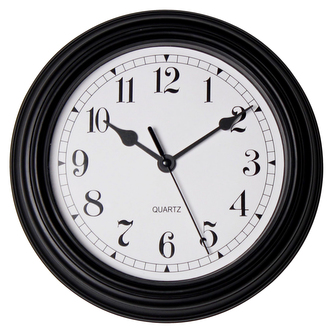 Nástěnné hodiny FARO bílá/černá O 22 cm Mybesthome