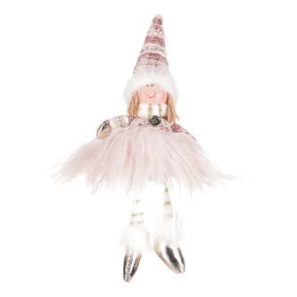 Andělka látková, sedící.