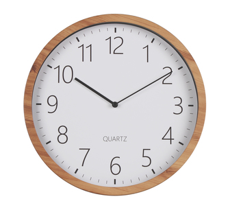 Nástěnné hodiny BADI bílá O 30 cm Mybesthome