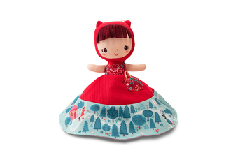 Lilliputiens - oboustranná pohádková panenka - Červená Karkulka