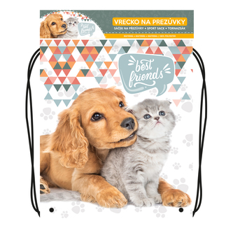 Vrecko na prezuvky s potlačou - Seria 6 - Best Friends