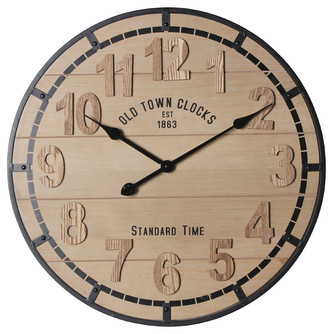 Nástěnné hodiny ROCA hnědá O 60 cm Mybesthome