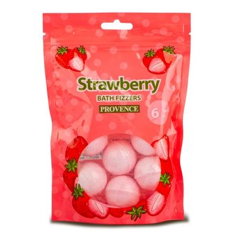 ŠUMIVÁ BOMBA DO KOUPELE PROVENCE 6KS 20G JAHODA