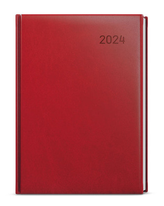 Týdenní diář 2024 Tomáš Vivella A4 bordó