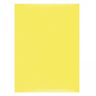 Spisové desky s gumičkou A4 lepenka - žluté