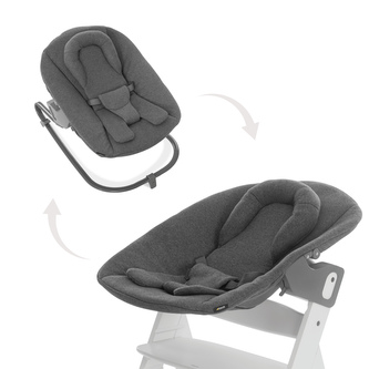 Hauck Křesílko Alpha Premium, jersey charcoal k židli Alpha + Hauck Křesílko Alpha Premium, jersey charcoal k židli Alpha +