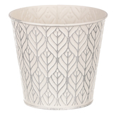 Obal kovový, krémová barva.