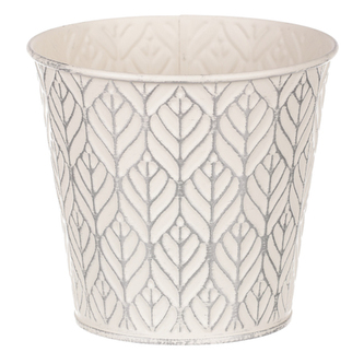 Obal kovový, krémová barva.