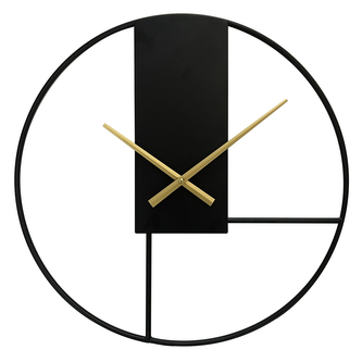 Nástěnné hodiny TIMO černá O 50 cm Mybesthome