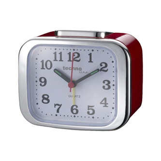 Analogový budík Modell XL red