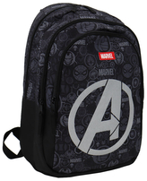Batoh Marvel|Avengers: Logo (objem 28 litrů|32 x 44 x 20 cm) černý polyester