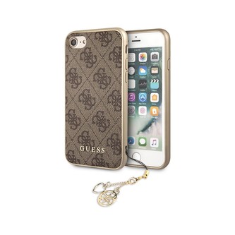 Guess Charms Hard pouzdro iPhone 7/8/SE (2020) hnědé