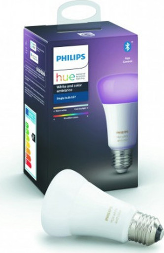 Hue Bluetooth žárovka LED RGB E27 9W 806lm 2200-6500K, 16 mil. barev