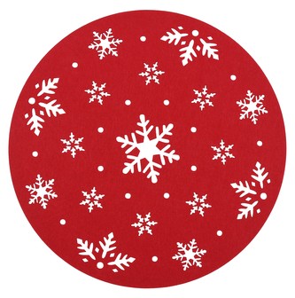 Prostírání NOEL I. červená O 30 cm Mybesthome