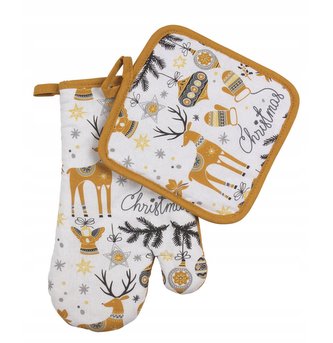 Kuchyňský set rukavice/chňapka RENIFER 17x27 cm/17X17 cm ESSEX