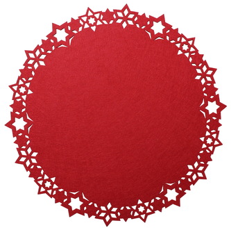 Prostírání NOEL II. červená O 30 cm Mybesthome