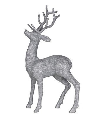 Vánoční jelínek RENNI stříbrný 27x16 cm Mybesthome