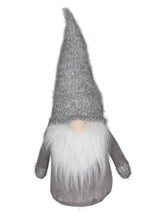 Skřítek pro štěstí MORF šedý 12x30 cm Mybesthome