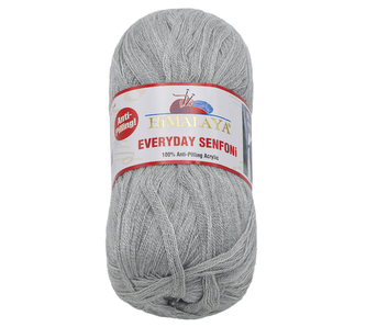 Příze HiMALAYA EVERYDAY SENFONi - šedá - 100g / 196 m