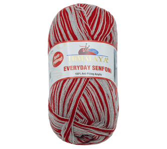 Příze HiMALAYA EVERYDAY SENFONi - červenošedá - 100g / 196 m